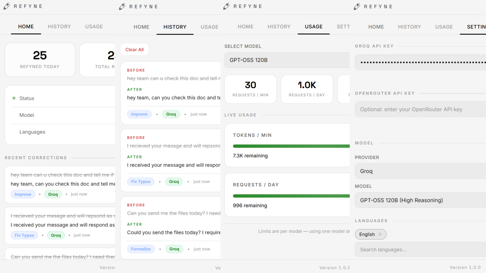 Refyne app preview placeholder